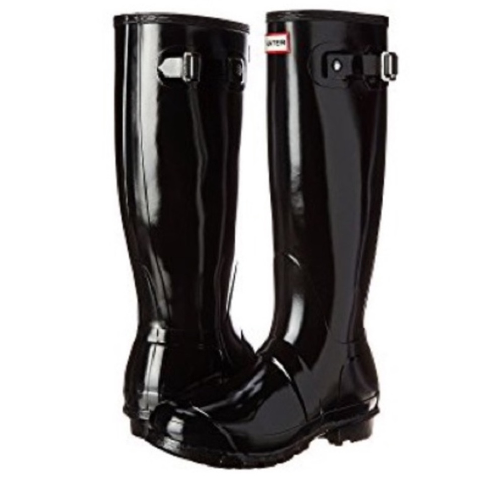 ☔️ Hunter black gloss rainboots - Picture 2 of 7